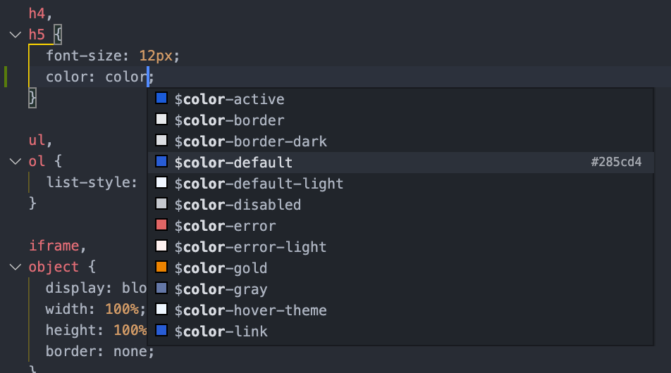 vue-scss-variable-scan